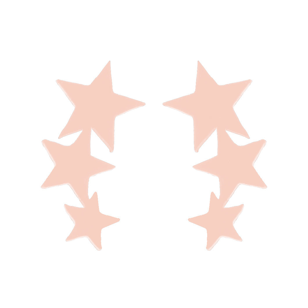 Wholesale Stainless Steel Star Moon Ear Studs